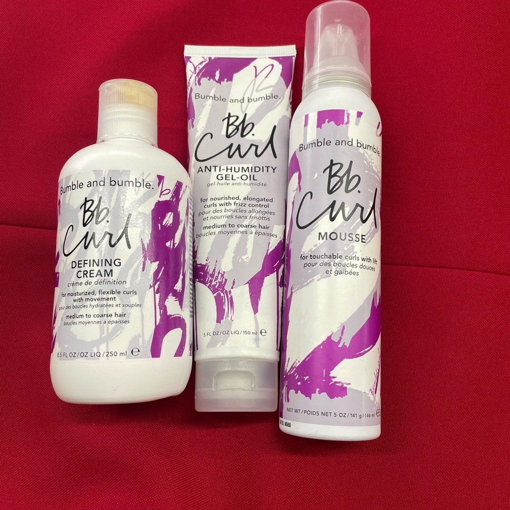 Bumble and Bumble Curl Set: Cream, Gel Oil and Mousse
